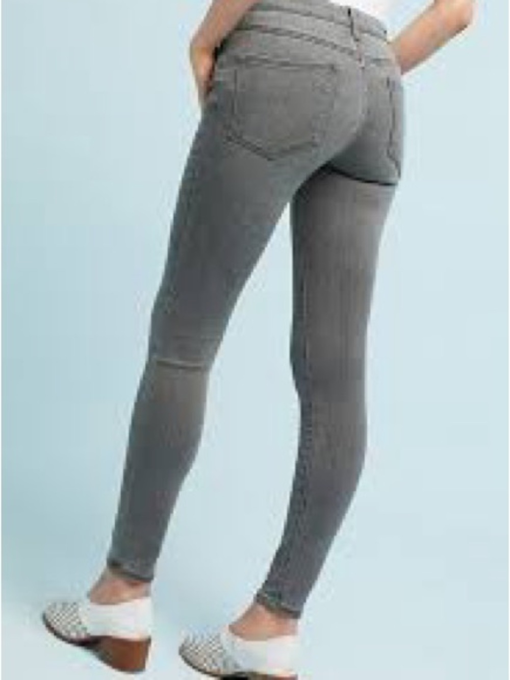 Pilcro by Anthropologie Gray Jeans - Stretch Mid-Rise